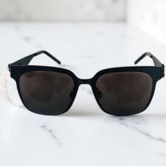 NIB Authentic Saint Laurent Grey Square Ladies Sunglasses SL M41 - Picture 5 of 6